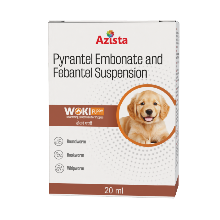 Woki Puppy Deworming Syrup by Azista Vet – Best deworming syrup for puppies				
